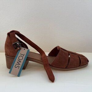 NWT Jaclyn Fisherman Toms Sandals Amber Brown
